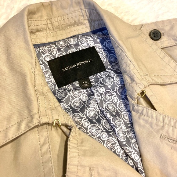 BANANA REPUBLIC | Trench Coat Khaki Size XS - Picture 6 of 6